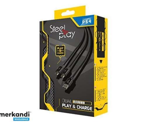 Steelplay Dual Play &amp; Charge Cable   ECO8869   PlayStation 4