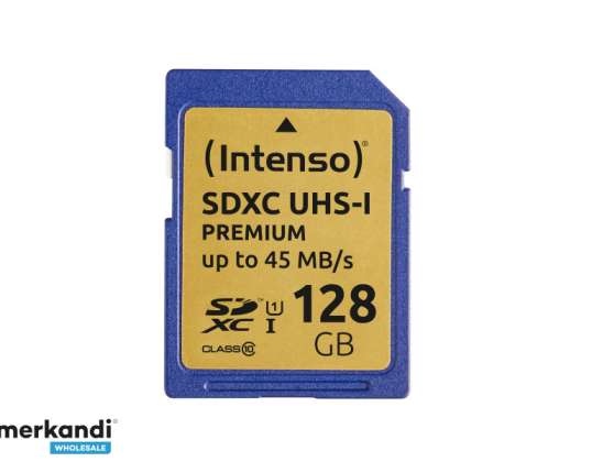 Карта Intenso SDXC 128GB Класс 10 UHS-I Премиум 3421491