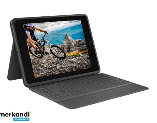 Logitech robust Folio Bluetooth-tangentbord för iPad 7: e generationens svart 920-009313
