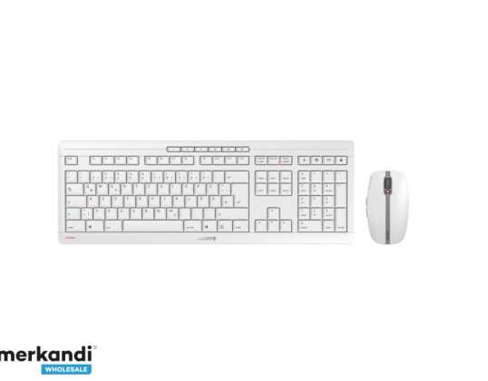 Tastatur og mus Cherry Stream DESKTOP RECHARGE hvidgrå (JD-8560DE-0)