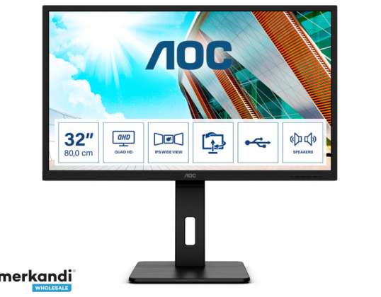 AOC LED zaslon Q32P2 - 80 cm (31,5) - 2560 x 1440 QHD - Q32P2