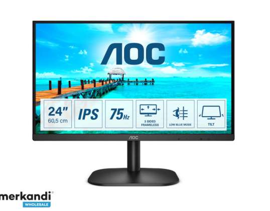 AOC 24B2XH - LED monitorius - Full HD (1080p) - 60,5 cm (23.8) - 24B2XH