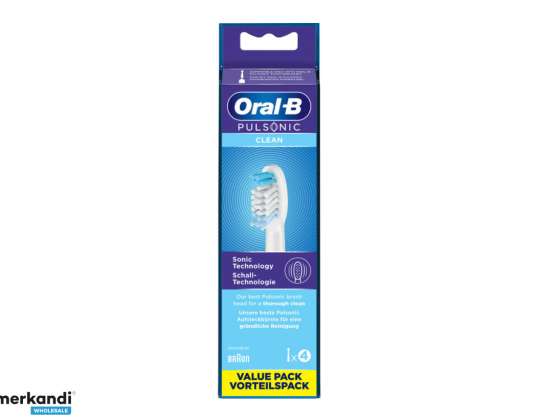 ORAL-B vaihtopääharjat Pulsonic Clean 4 kpl.