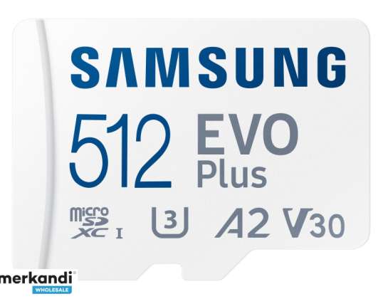 Samsung MicroSDXC 512GB EVO Plus CL10 UHS-I U3 + Adaptör MB-MC512KA/EU