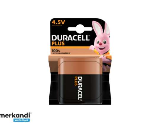Batterij Duracell Alkaline Plus Extra Life MN1203/3LR12 Blok 4.5V (1-Pack)