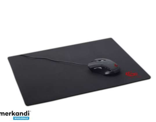 Gembird Black - Monochrome - Fabric - Rubber - Anti-slip Base - Gaming Mouse Pad MP-GAME-XL