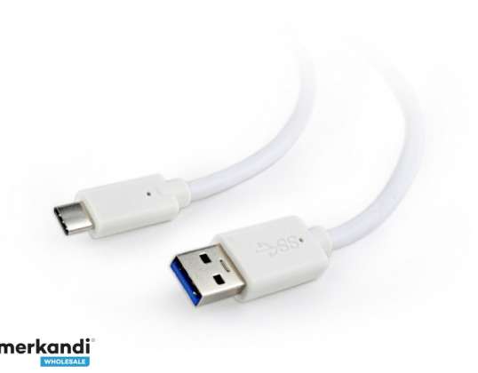 Cablexpert USB A - USB C - USB 3.2 Gen 1-600 Mbit/s - Alb CCP-USB3-AMCM