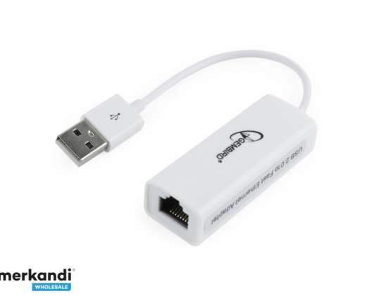 Gembird NIC-U2-02 - filaire - USB - Ethernet - 100 Mbit/s - noir NIC-U2-02