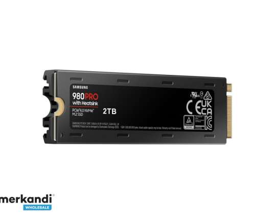 Samsung SSD m.2 PCIe 2000GB 980 PRO with Cooler MZ-V8P2T0CW