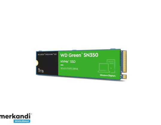 Твердотельный накопитель WD Green SN350 NVMe емкостью 1 ТБ M.2 - Твердотельный накопитель NVMe WDS100T3G0C