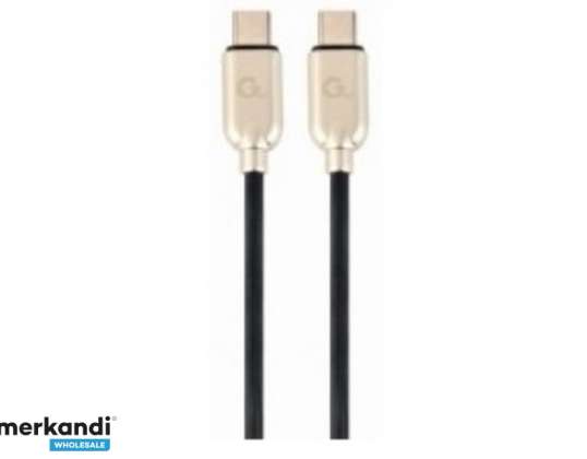 CableXpert 60 W Type-C charging and data cable 1 m, black - CC-USB2PD60-CMCM-1M