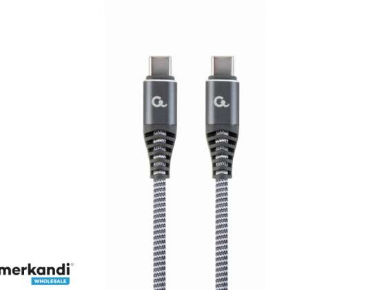 CableXpert USB 2.0 Type-C cable (CM/CM), PD 60W, CC-USB2B-CMCM60-1.5M