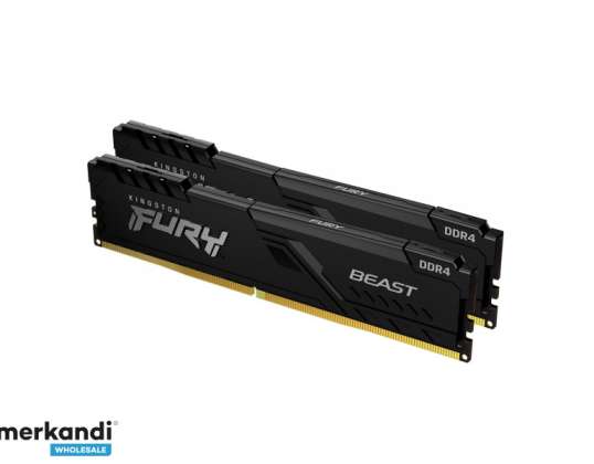 Kingston Fury Beast - DDR4 - Komplet - 32 GB 2 x 16 GB - KF432C16BBK2/32