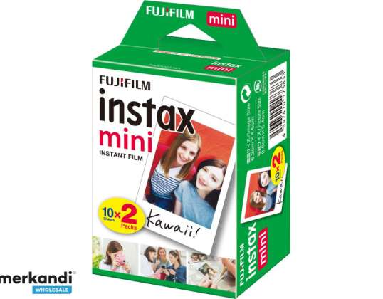 FUJIFILM Fuji Instax Mini Color Instant Film Twin Pack 2x10