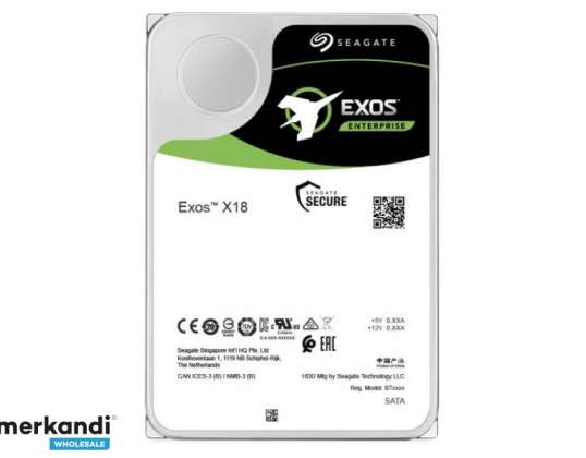 Seagate Exos X18 — 3,5&#34; — 16000 GB — 7200 obr./min ST16000NM000J