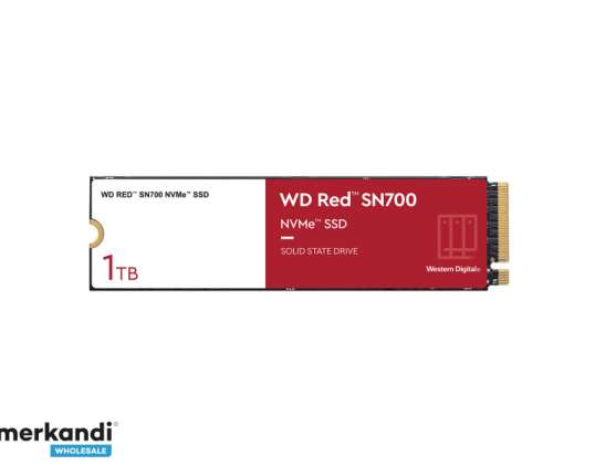 WD SSD Rood SN700 1TB NVMe M.2 PCIE Gen3 - Solid State-schijf - WDS100T1R0C