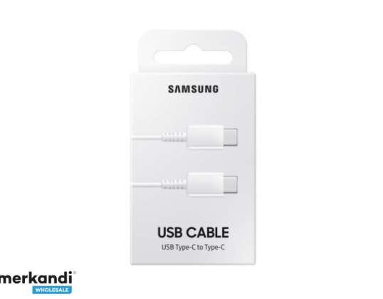 Datový kabel Samsung, USB typu C na typ C (1m), EP-DA705BWEGWW (bílý)