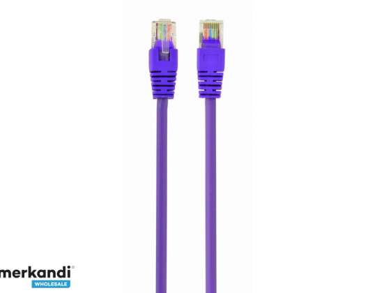 CableXpert CAT5e UTP Patch kábel, lila, 0,5 m - PP12-0,5M/V