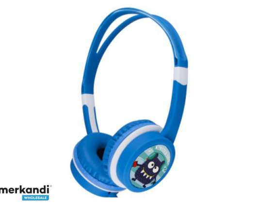 Gembird Hodetelefoner for barn med VolumeLimiter Blue MHP-JR-B