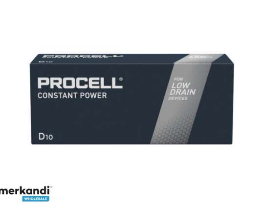 Duracell PROCELL Постоянный моно, D, LR20, 1,5 В аккумулятор (10 шт)