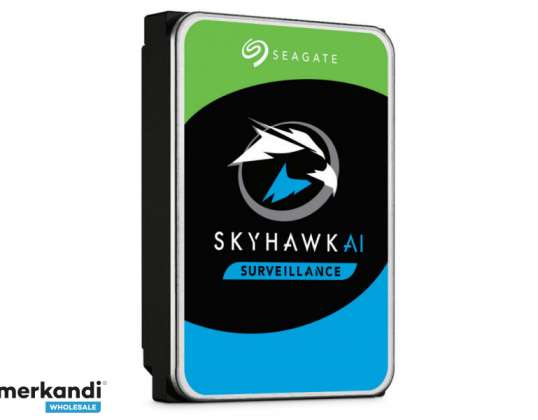 Жесткий диск Seagate для видеонаблюдения SkyHawk AI — 3,5 дюйма — 8000 ГБ -ST8000VE001