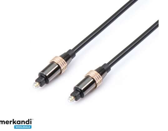 Reekin Toslink Cable de Audio Óptico - 2,0m PREMIUM (Negro)