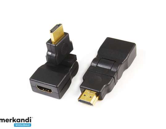 "Reekin HDMI Type A" moteriškas - vyriškas adapteris (270 laipsnių)