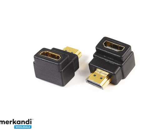 Reekin HDMI A tipo moteriškas - vyriškas adapteris (90 laipsnių)