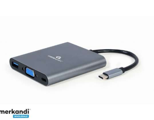 "CableXpert" USB tipo C 6-in-1 kelių prievadų adapteris A-CM-COMBO6-01