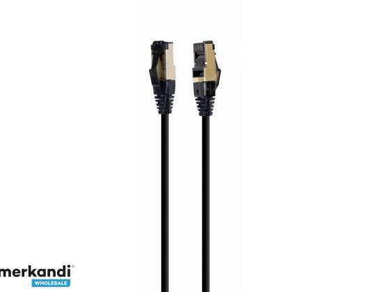 CableXpert CAT8 кръпка кабел (LSZH) - PP8-LSZHCU-BK-1M