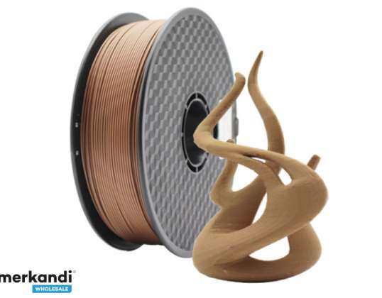 Gembird Filament, PLA Wood Natural, 1,75 mm, 1 kg - 3DP-PLA-WD-01-NAT