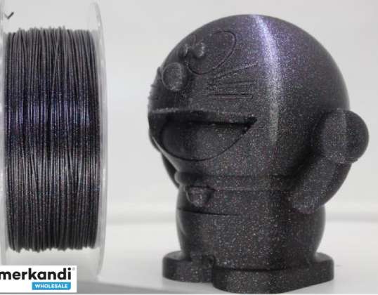 Gembird Filament, PLA Three galaxy black 1.75mm, 1kg 3DP-PLA-MX3-01-GBK