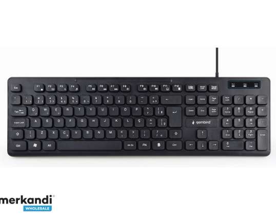 Gembird Multimedia Keyboard svart US Layout KB MCH 04 EN
