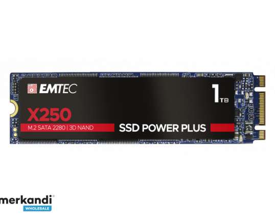 Emtecin sisäinen SSD X250 1 Tt M.2 SATA III 3D NAND 520 Mt/s ECSSD1TX250