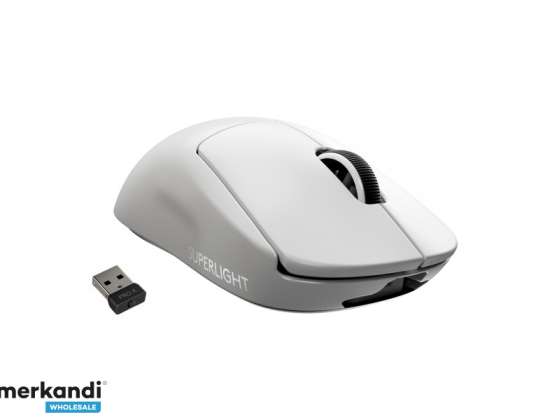 Bezprzewodowa mysz do gier Logitech PRO X SUPERLIGHT Wireless Gaming Mouse Optyczna biała 910-005942