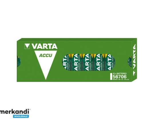 Varta Akku Mignon, AA, HR06, 1,2 V/2100 mAh - Caixa de varejo Accu Power (pacote com 10)