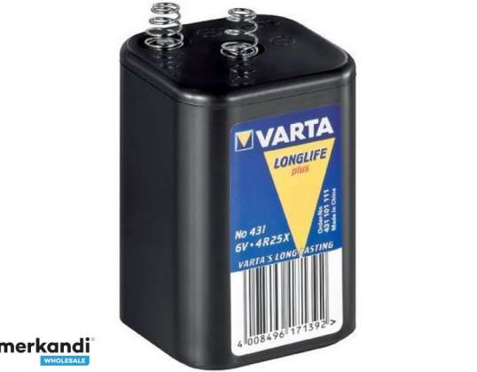 Batería Varta de zinc-carbono, 431, 6 V, 8500 mAh, retractilado (paquete de 1)