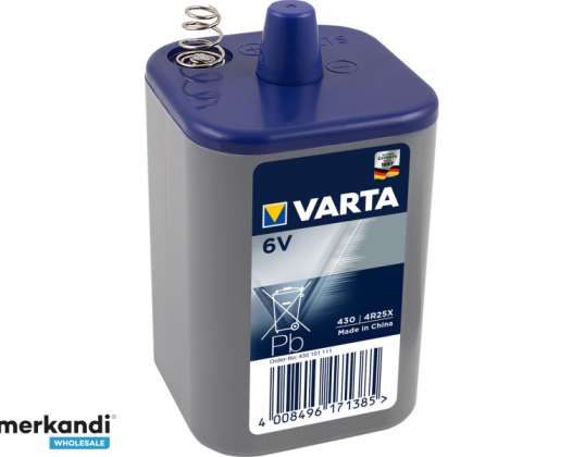 Varta Batteria Zinco-Carbonio, 430, 6V - Longlife, Termoretraibile (1-Pack)