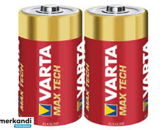 Varta Batterij Alkaline, Mono, D, LR20, 1.5V - Longlife Max Power (2-pack)