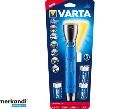 Varta Lanterna LED Outdoor Sports, F30 incluindo 3x bateria Baby C