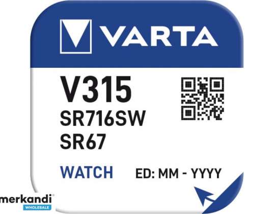 Varta Batterie Silver Oxide, Knopfzelle, 315, SR67, 1,55 В (10 шт.)