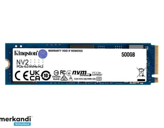 Kingston SSD M.2 500 Gt NV2 2280 PCIe 4.0 NVMe SNV2S/500G