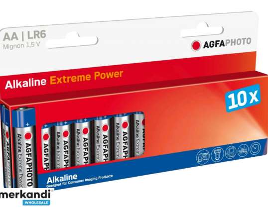 AGFAPHOTO Batterie Power Alkaline Micro AAA  10 Pack