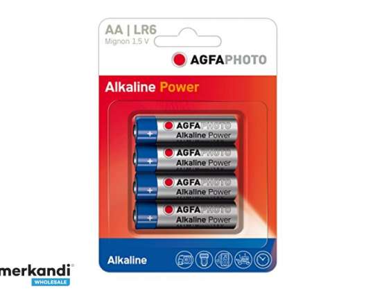 AGFAPHOTO Battery Power Alkaline Mignon AA  4 Pack