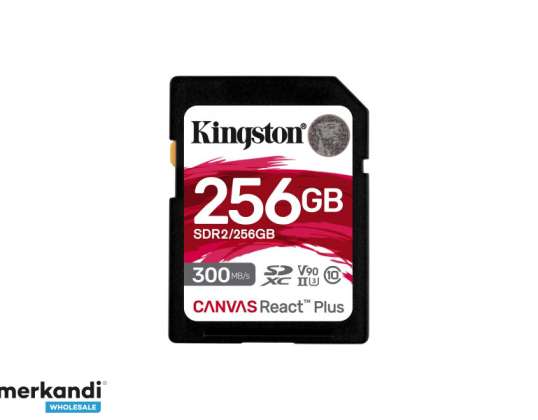 Kingston lerret reagerer pluss 256GB SDXC SDR2/256GB
