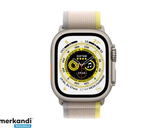 Apple Watch Ultra GPS + Cellular 49 mm Titanium Kast Geel/Beige MNHK3FD/A