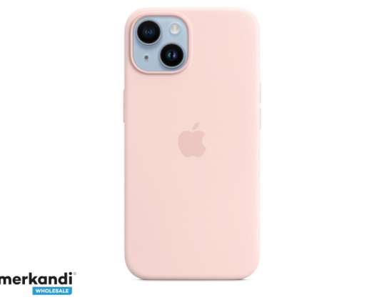 Silikónové puzdro Apple iPhone 14 s MagSafe Chalk Pink MPRX3ZM/A