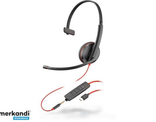 Ακουστικά Poly Blackwire C3215 USB-C - 209750-201