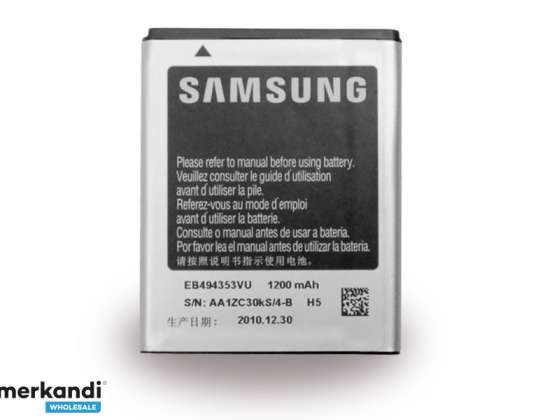 Samsung Li Ion Battery   S5570 Galaxy Mini   1200mAh BULK   EB494353VUCSTD