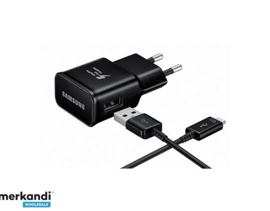Samsung USB Adapter + Micro-USB Kabel Zwart BULK - EP-TA200EBE